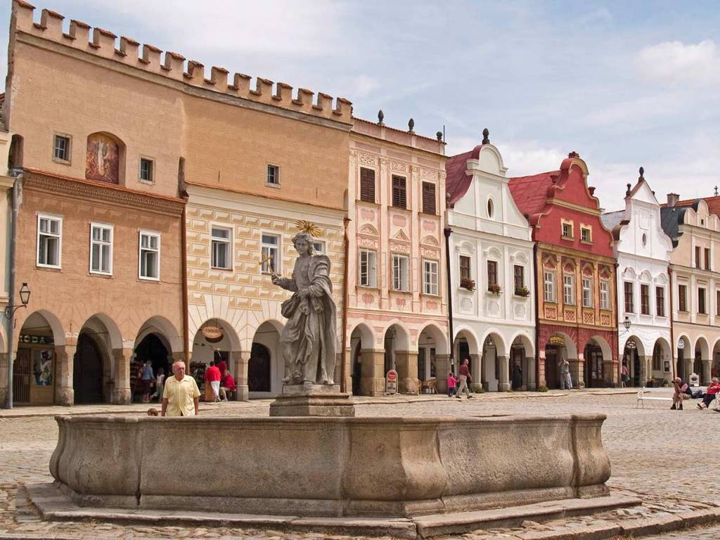 Telc en Moravie en août 2007.