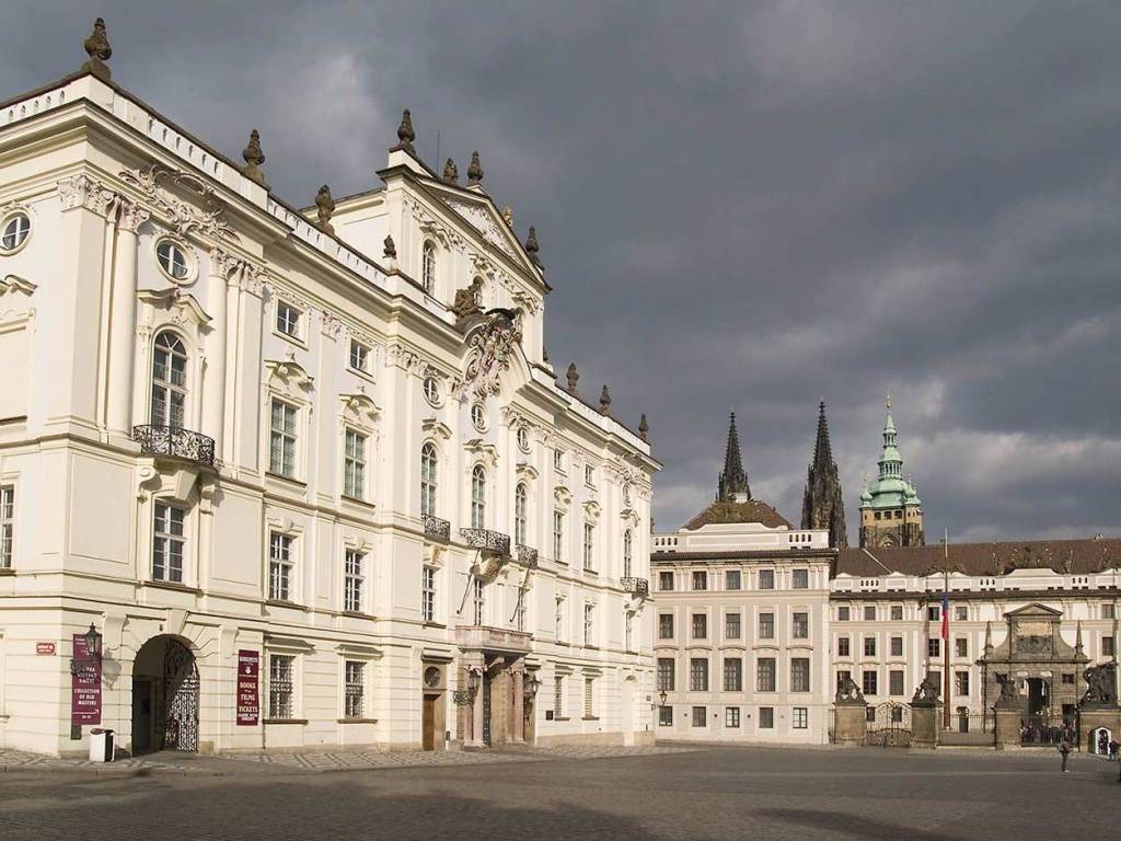 Prague, autour de Hradcany en février 2008.