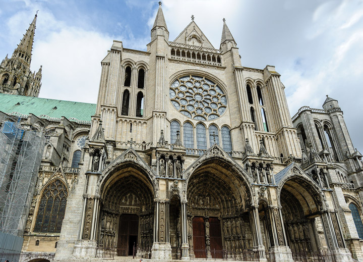 Promenade dans Chartres et visite de la cathédrale en juillet 2016.